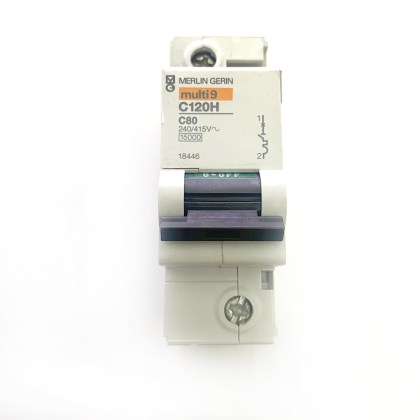 Merlin Gerin C120H 18446 C80 80A 80 Amp MCB Circuit Breaker Type C